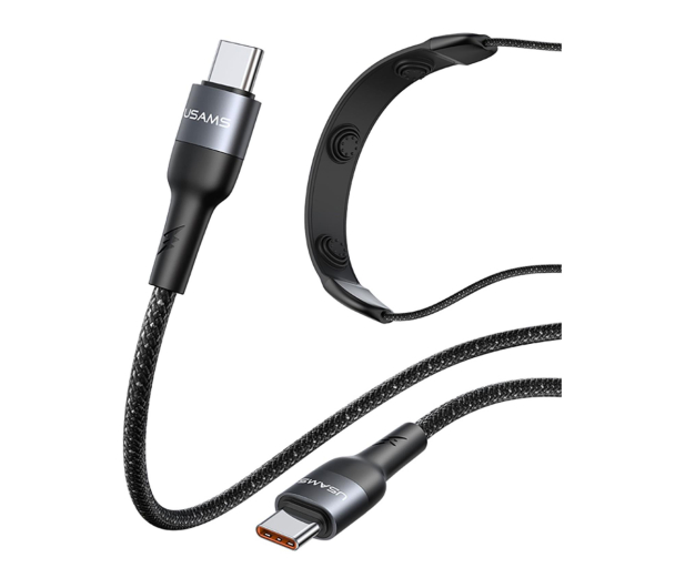 USAMS Kabel 100W Fast Charging z masażerem czarny - 1569103 - zdjęcie 6
